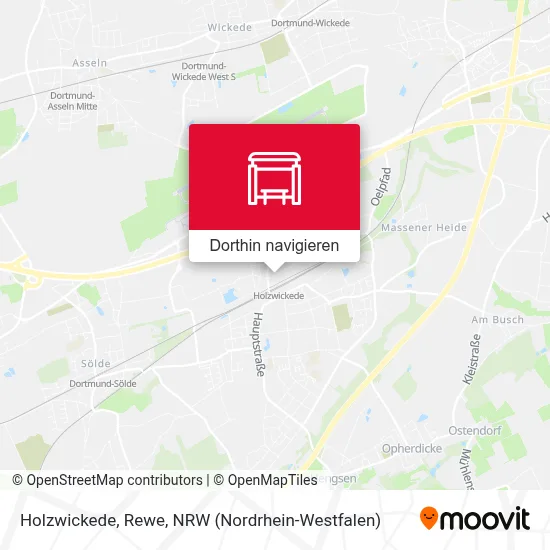 Holzwickede, Rewe Karte