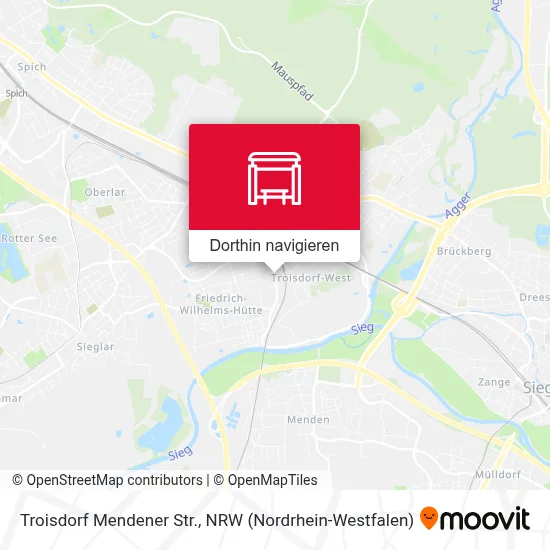 Troisdorf Mendener Str. Karte