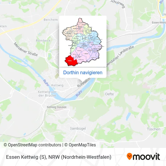 Essen Kettwig (S) Karte