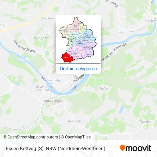 Essen Kettwig (S) Karte