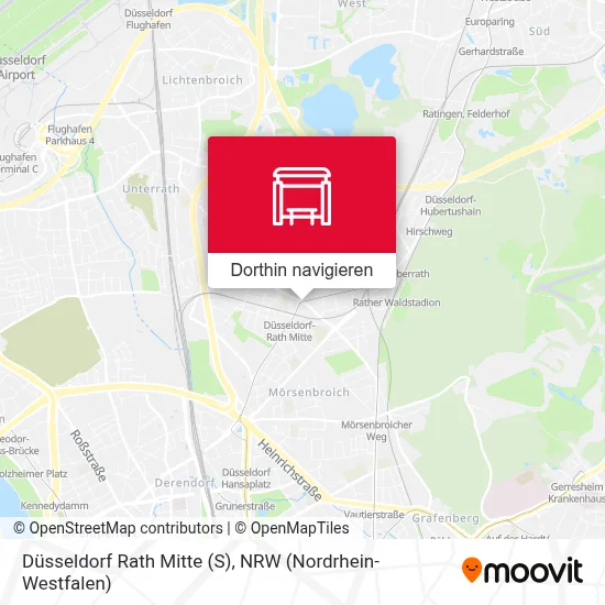 Düsseldorf Rath Mitte (S) Karte