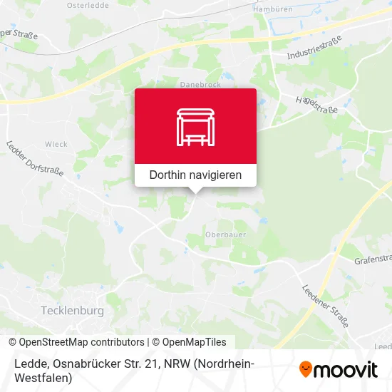 Ledde, Osnabrücker Str. 21 Karte