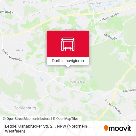 Ledde, Osnabrücker Str. 21 Karte