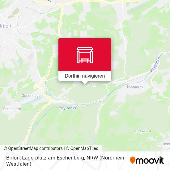 Brilon, Lagerplatz am Eschenberg Karte