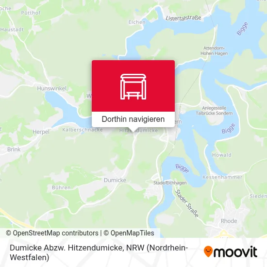 Dumicke Abzw. Hitzendumicke Karte