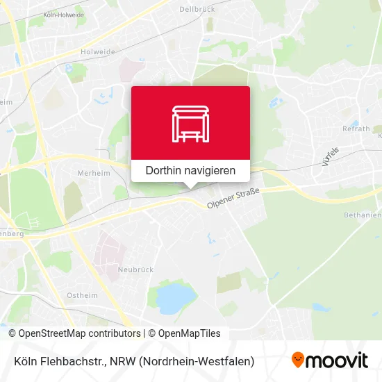 Köln Flehbachstr. Karte