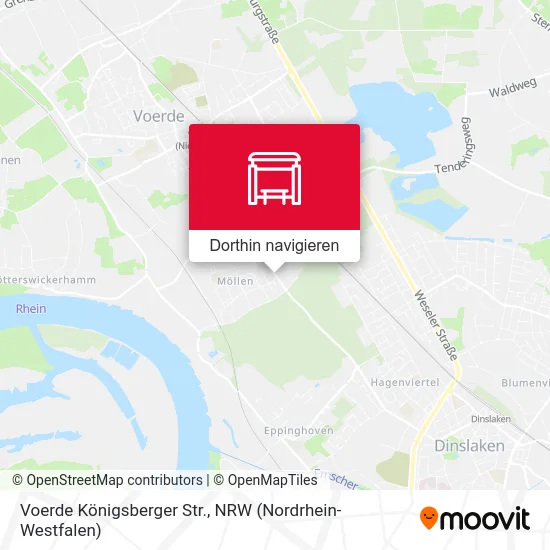 Voerde Königsberger Str. Karte