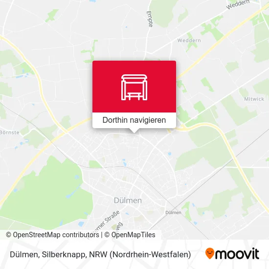 Dülmen, Silberknapp Karte