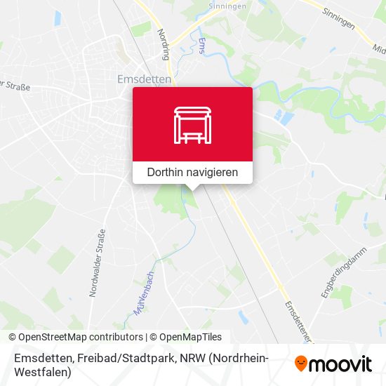 Emsdetten, Freibad/Stadtpark Karte