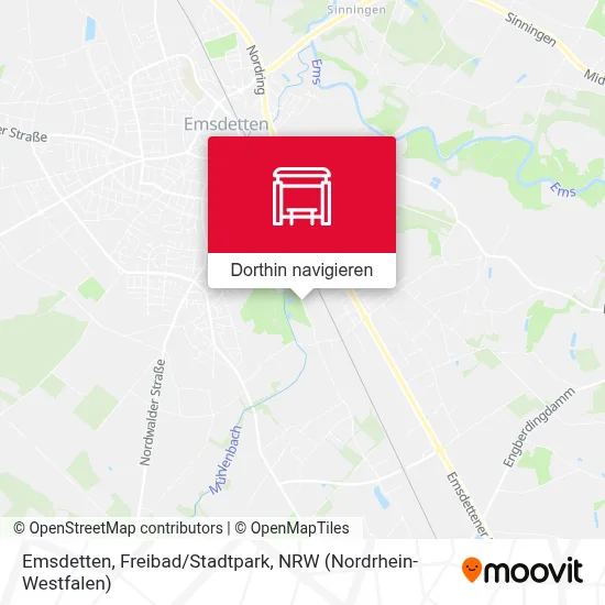 Emsdetten, Freibad/Stadtpark Karte