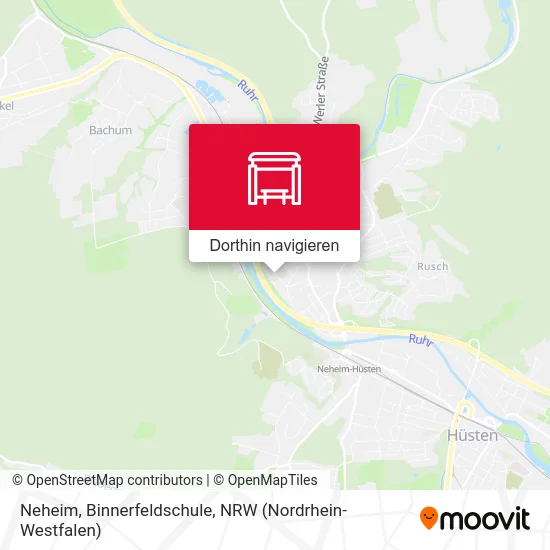 Neheim, Binnerfeldschule Karte