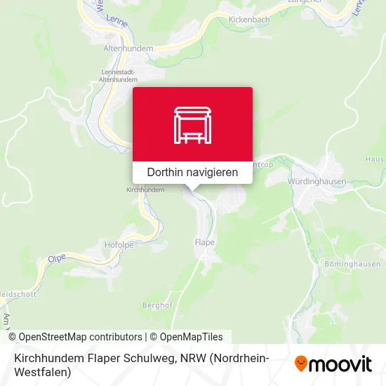Kirchhundem Flaper Schulweg Karte