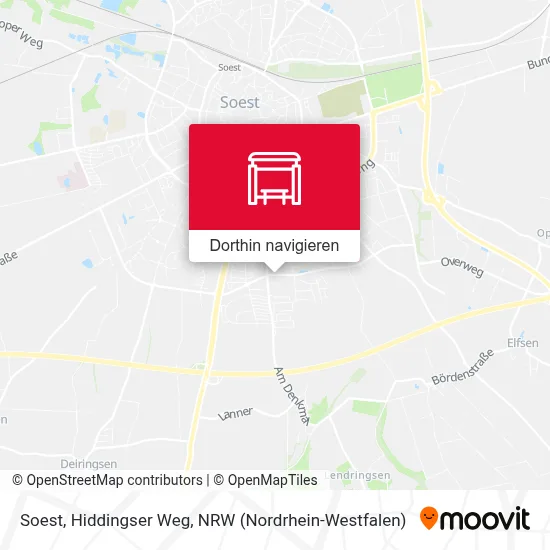 Soest, Hiddingser Weg Karte