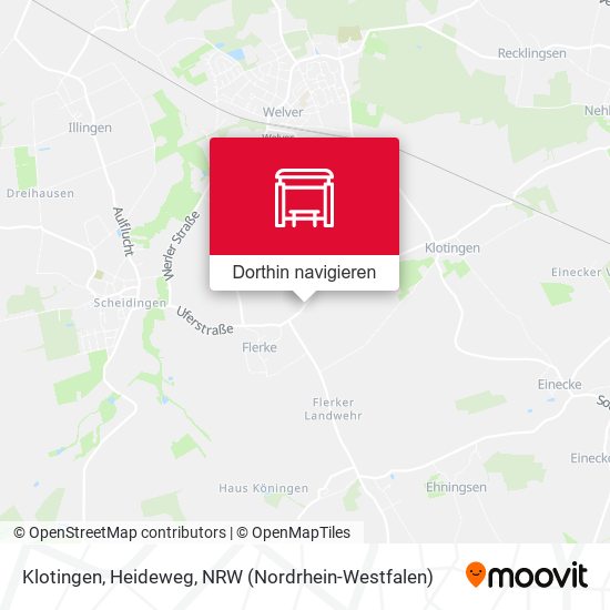 Klotingen, Heideweg Karte