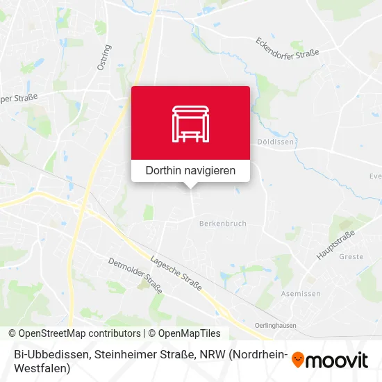 Bi-Ubbedissen, Steinheimer Straße Karte