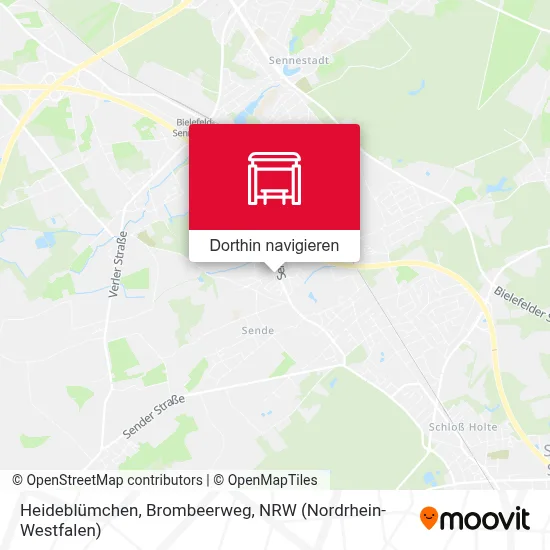 Heideblümchen, Brombeerweg Karte