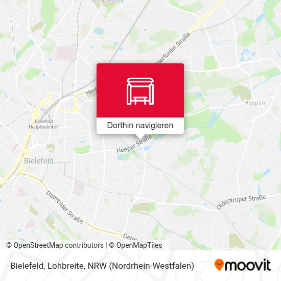 Bielefeld, Lohbreite Karte