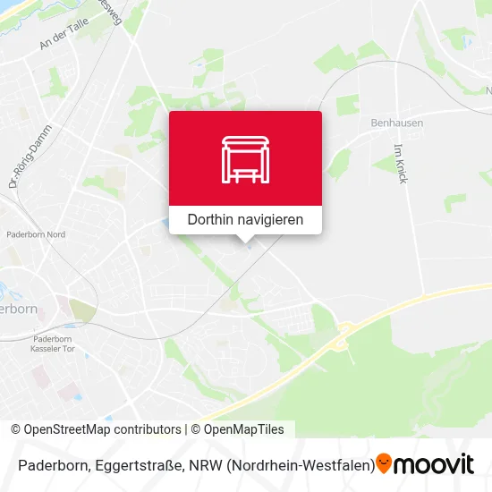 Paderborn, Eggertstraße Karte