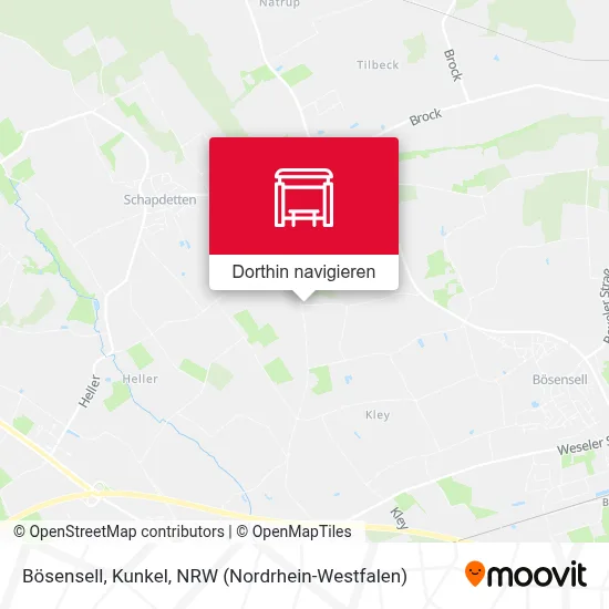Bösensell, Kunkel Karte