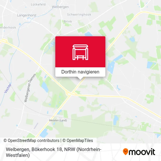 Welbergen, Bökerhook 18 Karte