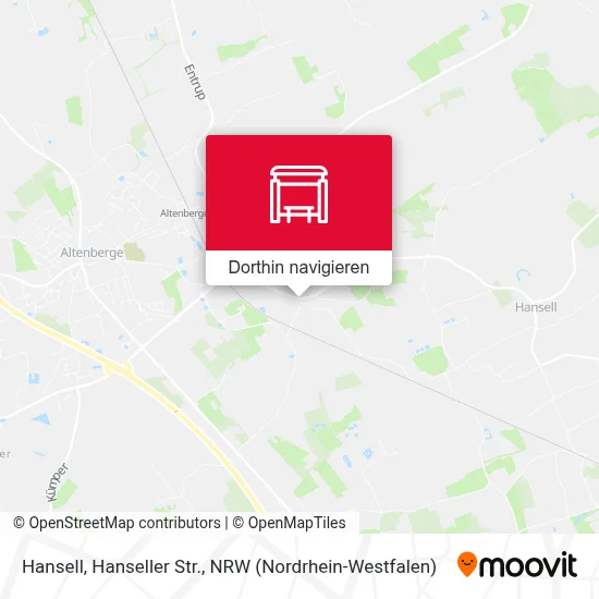 Hansell, Hanseller Str. Karte