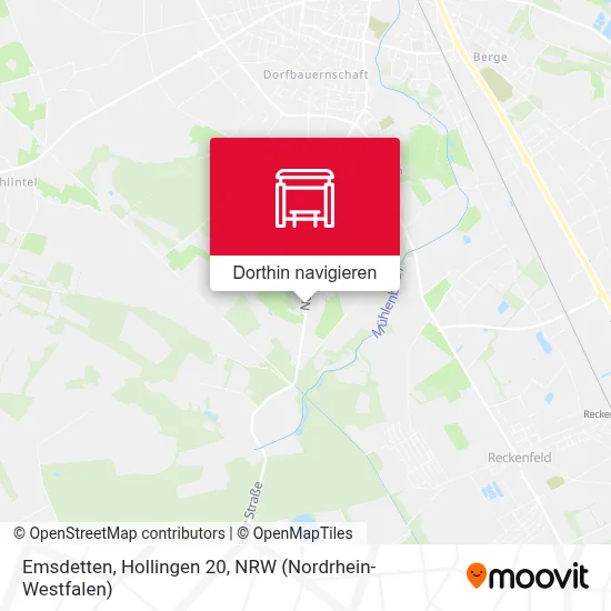Emsdetten, Hollingen 20 Karte