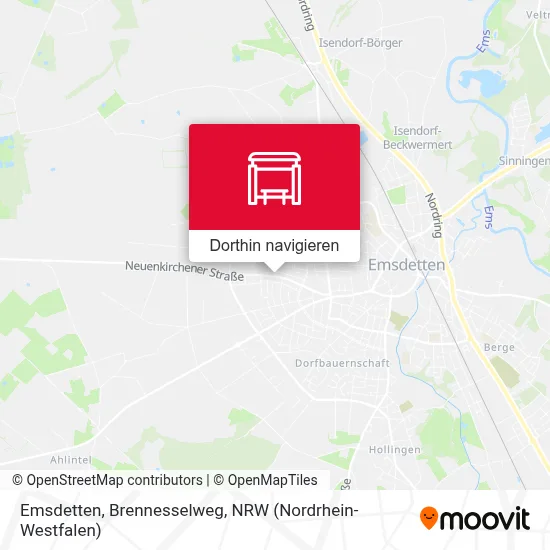 Emsdetten, Brennesselweg Karte