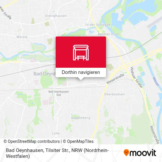 Bad Oeynhausen, Tilsiter Str. Karte