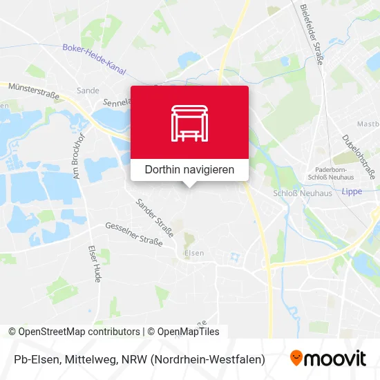 Pb-Elsen, Mittelweg Karte