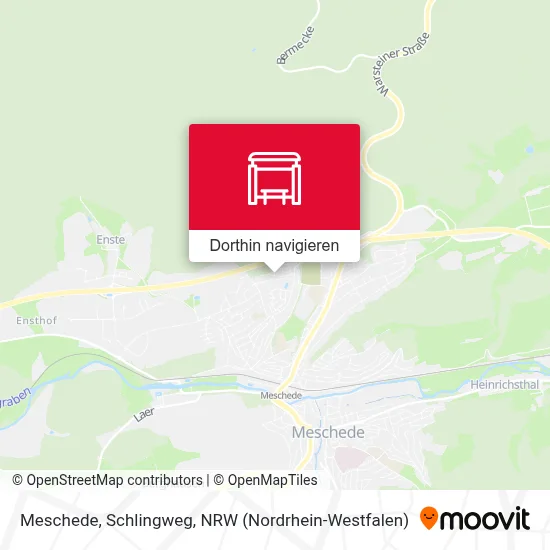 Meschede, Schlingweg Karte