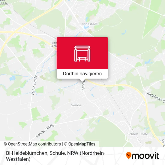 Bi-Heideblümchen, Schule Karte