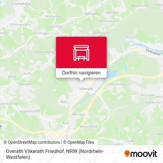 Overath Vilkerath Friedhof Karte