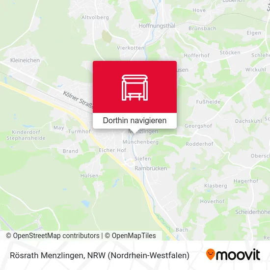 Rösrath Menzlingen Karte