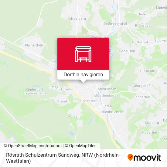 Rösrath Schulzentrum Sandweg Karte