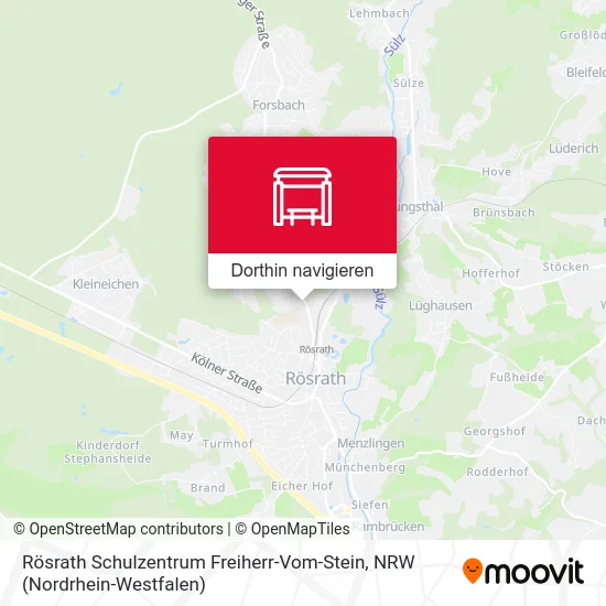 Rösrath Schulzentrum Freiherr-Vom-Stein Karte