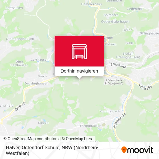 Halver, Ostendorf Schule Karte