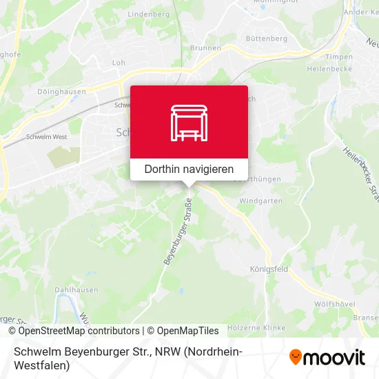 Schwelm Beyenburger Str. Karte