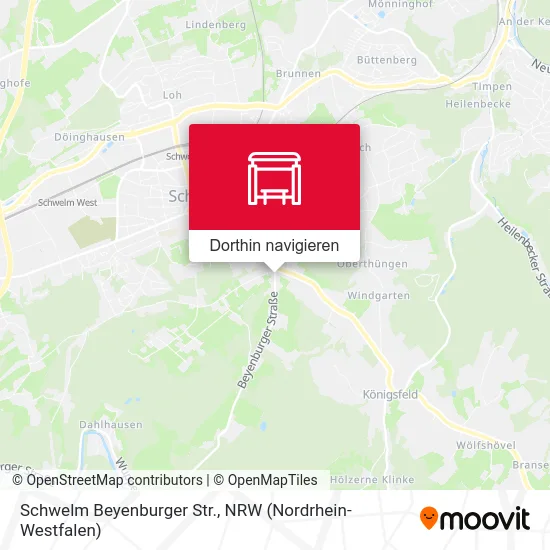 Schwelm Beyenburger Str. Karte