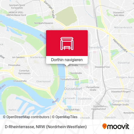 D-Rheinterrasse Karte