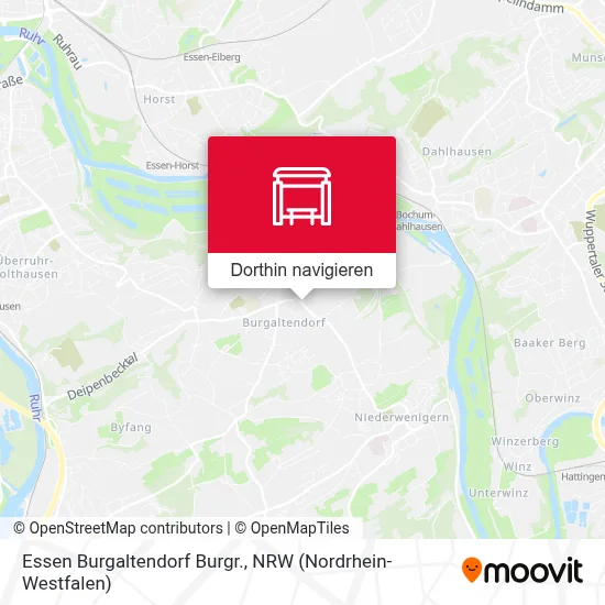 Essen Burgaltendorf Burgr. Karte