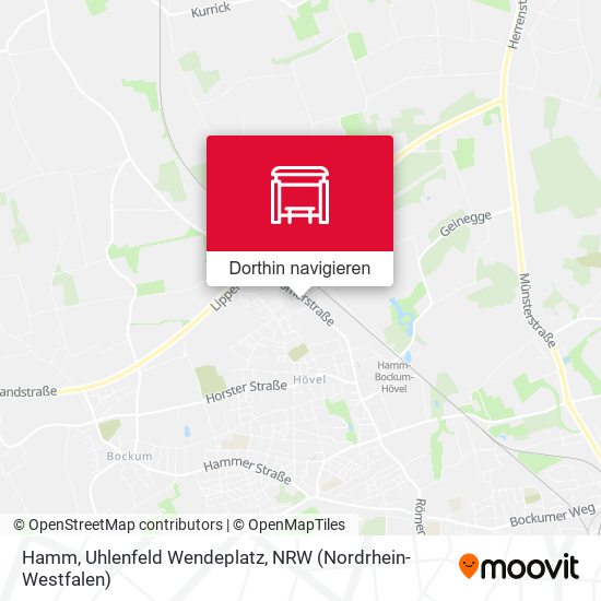 Hamm, Uhlenfeld Wendeplatz Karte
