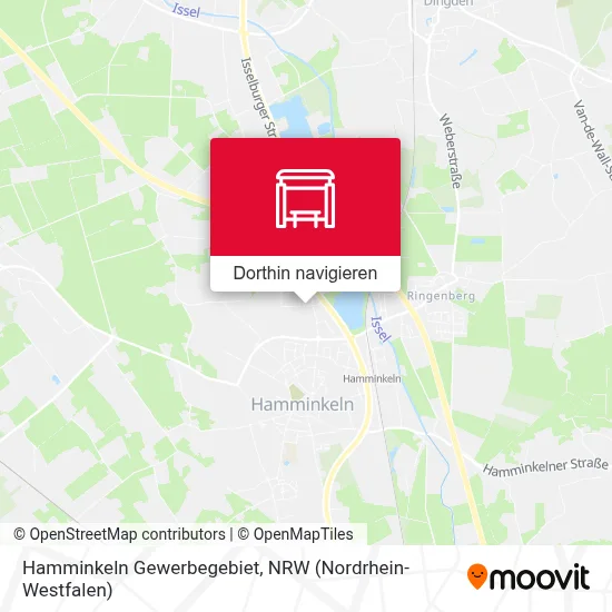 Hamminkeln Gewerbegebiet Karte