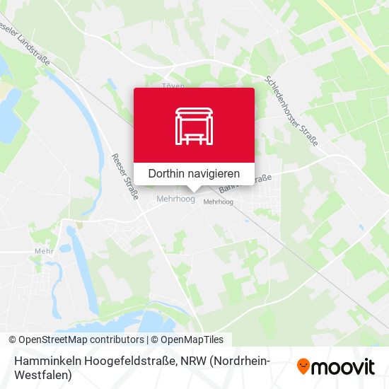 Hamminkeln Hoogefeldstraße Karte