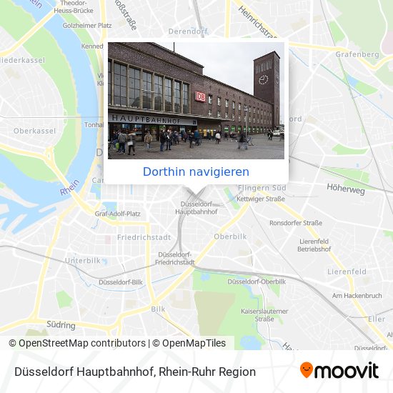 Wie komme ich zu dem Düsseldorf Hauptbahnhof mit dem Bus, der Bahn oder