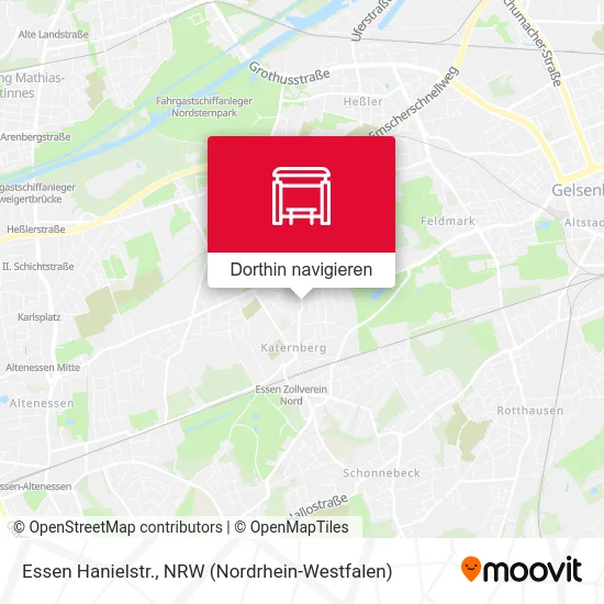 Essen Hanielstr. Karte
