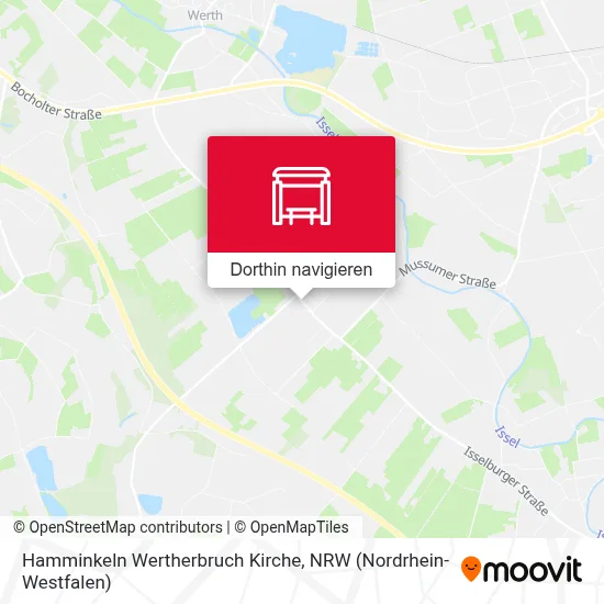 Hamminkeln Wertherbruch Kirche Karte