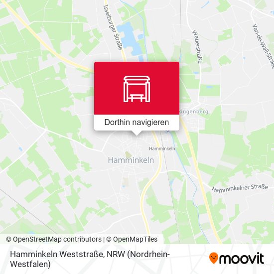 Hamminkeln Weststraße Karte