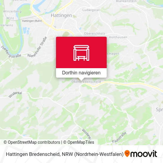Hattingen Bredenscheid Karte