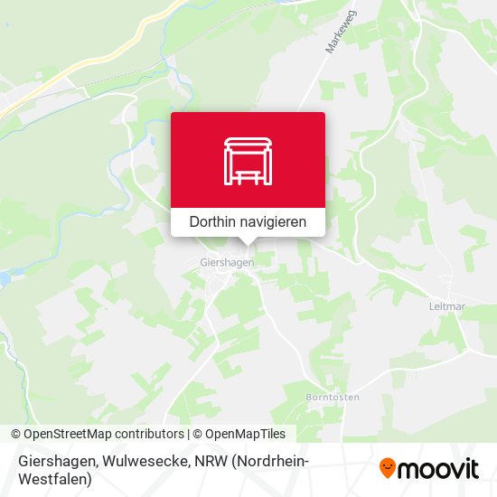 Giershagen, Wulwesecke Karte