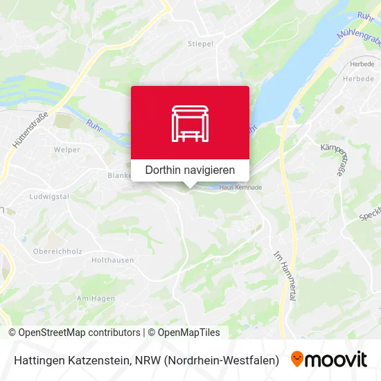 Hattingen Katzenstein Karte